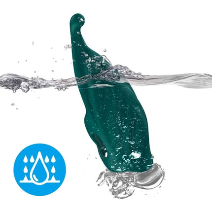 Teal silikon wasserdichte handyhülle mit elegantem ergonomischem design für armony fingerstimulator und vibrator grün