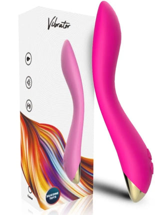 Armony flamingo vibrator fuchsia aus silikon mit lebhaftem pink und goldfarbenem spitzendesign