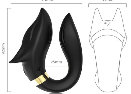 ARMONY - FOX VIBRATOR FÜR PAARE MIT FERNBEDIENUNG SCHWARZ