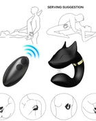ARMONY - FOX VIBRATOR FÜR PAARE MIT FERNBEDIENUNG SCHWARZ