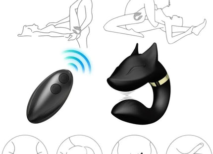 ARMONY - FOX VIBRATOR FÜR PAARE MIT FERNBEDIENUNG SCHWARZ