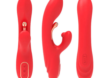 ARMONY - G-PUNKT- UND KLITORIS-STIMULATOR-VIBRATOR MIT OSZILLIERENDER ZUNGE ROT