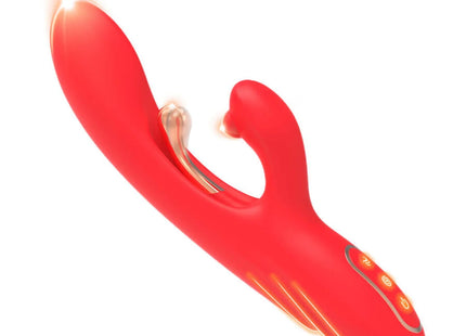 ARMONY - G-PUNKT- UND KLITORIS-STIMULATOR-VIBRATOR MIT OSZILLIERENDER ZUNGE ROT
