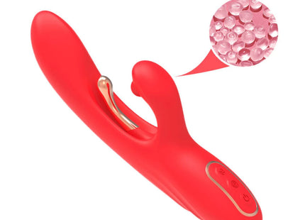 ARMONY - G-PUNKT- UND KLITORIS-STIMULATOR-VIBRATOR MIT OSZILLIERENDER ZUNGE ROT