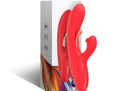 ARMONY - G-PUNKT- UND KLITORIS-STIMULATOR-VIBRATOR MIT OSZILLIERENDER ZUNGE ROT