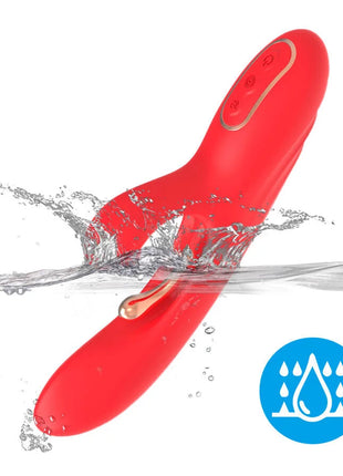 ARMONY - G-PUNKT- UND KLITORIS-STIMULATOR-VIBRATOR MIT OSZILLIERENDER ZUNGE ROT