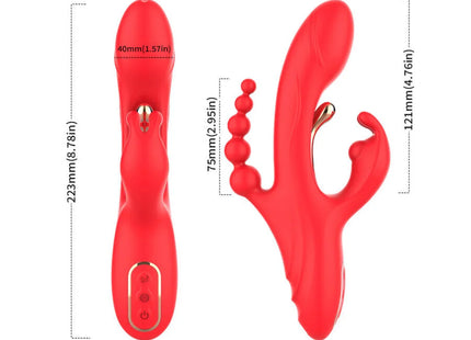 ARMONY - G-PUNKT- UND KLITORIS-STIMULATOR-VIBRATOR ROT