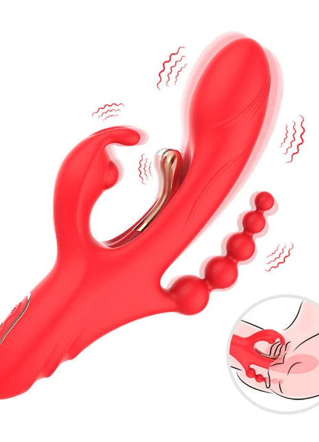 ARMONY - G-PUNKT- UND KLITORIS-STIMULATOR-VIBRATOR ROT