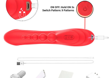ARMONY - G-PUNKT- UND KLITORIS-STIMULATOR-VIBRATOR ROT