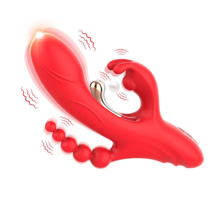 ARMONY - G-PUNKT- UND KLITORIS-STIMULATOR-VIBRATOR ROT