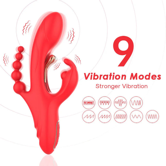 ARMONY - G-PUNKT- UND KLITORIS-STIMULATOR-VIBRATOR ROT