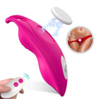 Vibrierender pinker silikon g-punkt vibrator harmony honeybee mit weißem bedienfeld und fernbedienung fuchsia