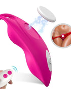 Vibrierender pinker silikon g-punkt vibrator harmony honeybee mit weißem bedienfeld und fernbedienung fuchsia