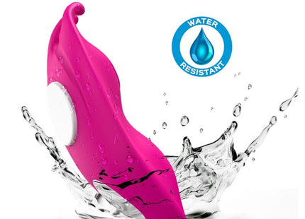 Vibranter pinker silikong-punkt vibrator harmony honeybee mit weißem knop für wasserfesten einsatz