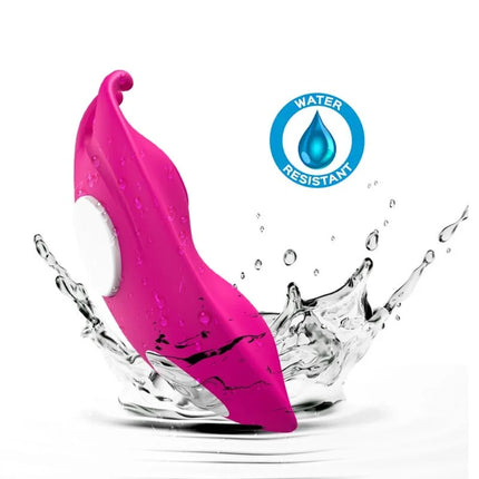 Vibranter pinker silikong-punkt vibrator harmony honeybee mit weißem knop für wasserfesten einsatz