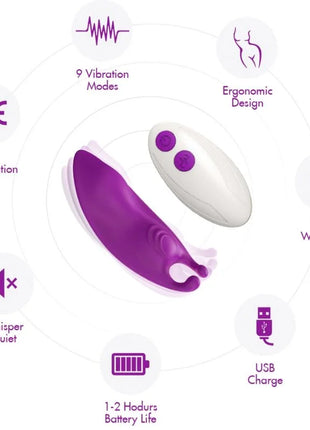 Armonys honeybee tragbares höschent vibrator g-spot in lila und weiß mit ergonomischem design und fernbedienung