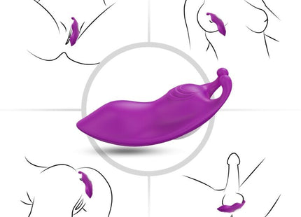 Lila silikon vibrator mit ergonomischem gebogenen design und griff für den harmony honeybee g-spot fernbedienung