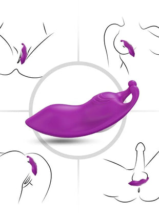 Lila silikon vibrator mit ergonomischem gebogenen design und griff für den harmony honeybee g-spot fernbedienung