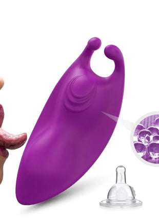 Armony honeybee tragbares höschen vibrator lila aus silikon mit geschwungener form und strukturierter griffzone