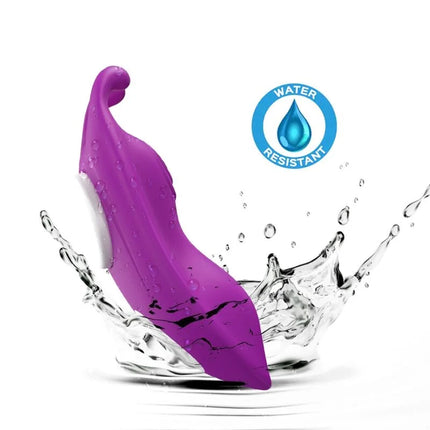 Lila silikon vibrator mit ergonomischem design und wasserfester eigenschaft für g-punkt stimulation