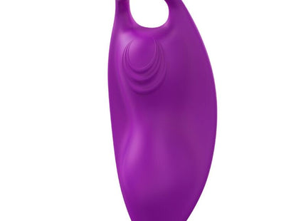 Lila silikon vibrator harmony honeybee mit gebogenem ergonomischem design und zwei abgerundeten vorwölbungen oben