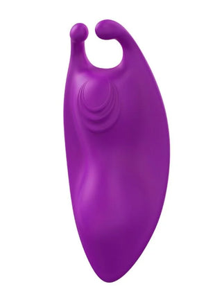 Lila silikon vibrator harmony honeybee mit gebogenem ergonomischem design und zwei abgerundeten vorwölbungen oben