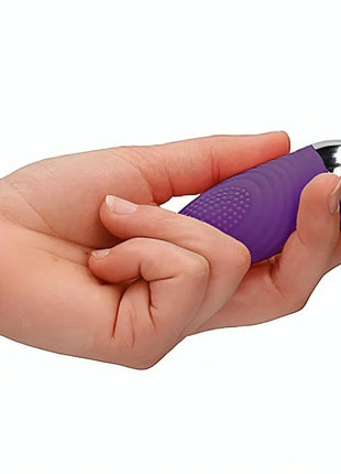 Violettes silikon vibrierendes ei von armony mit metallischem silberkopf und metallkette mit fernbedienung