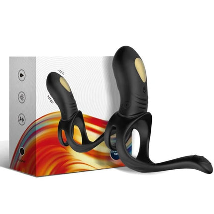 ARMONY - JOY JUMPER RINGVIBRATOR FÜR PAARE & ANALPLUG FERNBEDIENUNG SCHWARZ - Penisring für Paare
