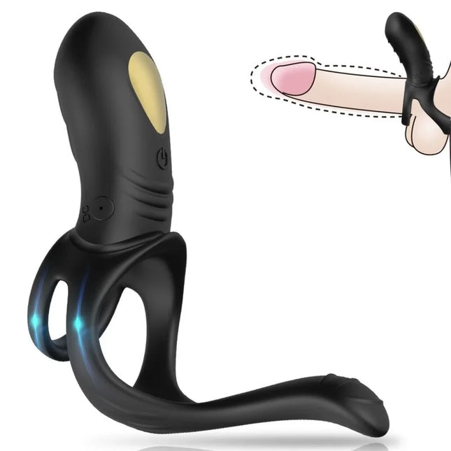 ARMONY - JOY JUMPER RINGVIBRATOR FÜR PAARE & ANALPLUG SCHWARZ - Penisring für Paare