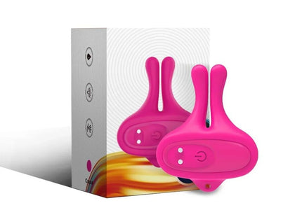 ARMONY - KANINCHENFORM VIBRATION MAGNETISCHE NIPPELKLEMMEN ROSA