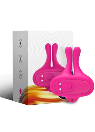 ARMONY - KANINCHENFORM VIBRATION MAGNETISCHE NIPPELKLEMMEN ROSA