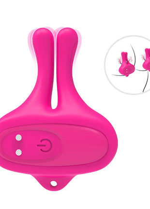 ARMONY - KANINCHENFORM VIBRATION MAGNETISCHE NIPPELKLEMMEN ROSA