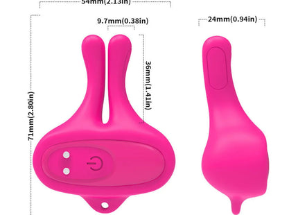 ARMONY - KANINCHENFORM VIBRATION MAGNETISCHE NIPPELKLEMMEN ROSA