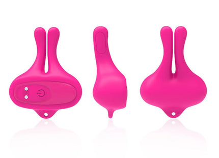 ARMONY - KANINCHENFORM VIBRATION MAGNETISCHE NIPPELKLEMMEN ROSA