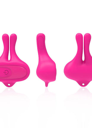 ARMONY - KANINCHENFORM VIBRATION MAGNETISCHE NIPPELKLEMMEN ROSA
