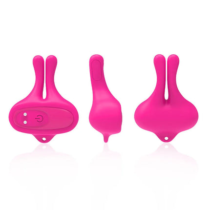ARMONY - KANINCHENFORM VIBRATION MAGNETISCHE NIPPELKLEMMEN ROSA