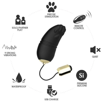 ARMONY - KITTY EGG VIBRATOR G-SPOT FERNBEDIENUNG SCHWARZ - G-Punkt Vibratoren