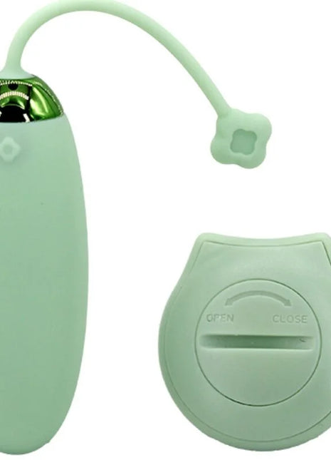 ArmonY kitty fun egg vibrator grün aus silikon mit metallkappe und fernbedienung mit zehn vibrationen
