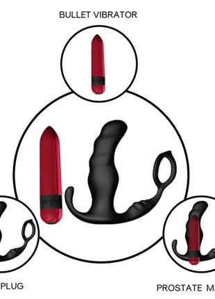 ARMONY - KNIGHT VIBRATOR ANAL PROSTATA & RING FERNBEDIENUNG - Prostata-Vibratoren