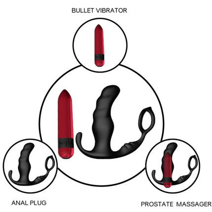 ARMONY - KNIGHT VIBRATOR ANAL PROSTATA & RING FERNBEDIENUNG - Prostata-Vibratoren