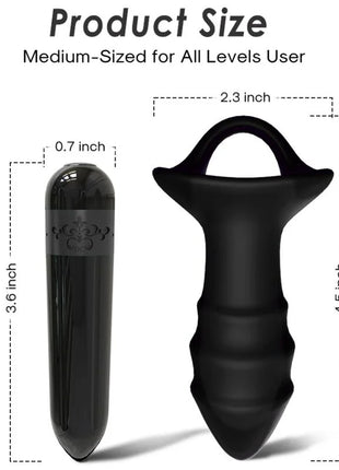 ARMONY - KYLIN FINGERVIBRATOR & ANALPLUG FERNBEDIENUNG SCHWARZ