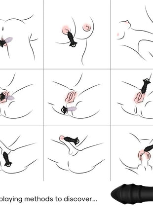 ARMONY - KYLIN FINGERVIBRATOR & ANALPLUG FERNBEDIENUNG SCHWARZ