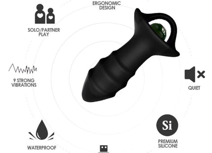 ARMONY - KYLIN FINGERVIBRATOR & ANALPLUG FERNBEDIENUNG SCHWARZ