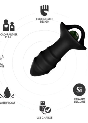 ARMONY - KYLIN FINGERVIBRATOR & ANALPLUG FERNBEDIENUNG SCHWARZ