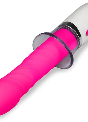 Rosa silikon vibrierender wand mit weißem griff und drei rosa tasten für armony liberty vibrator und stiefen mit der zunge