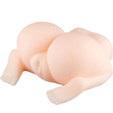 Armony männlicher masturbador ano und vagina aus glattem, blassrosa silikon in babyform mit detaillierten gliedmaßen