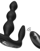 Armony manfun schwarzer silikon analplug mit strukturierten rillen und kabelloser fernbedienung