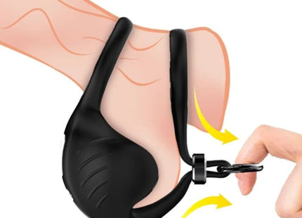 ARMONY - MANTA SCROTUM VIBRATOR RING SCHWARZ