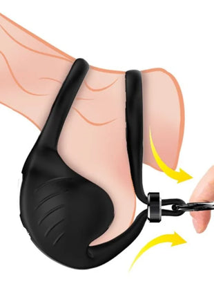 ARMONY - MANTA SCROTUM VIBRATOR RING SCHWARZ
