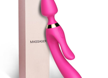 Armony massager und vibrator rabbit fuchsia in lebhaftem pink mit ergonomischem design und goldakzenten aus silikon